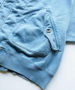 INDIGO 裏毛&ピグメントダイ　ブルゾン